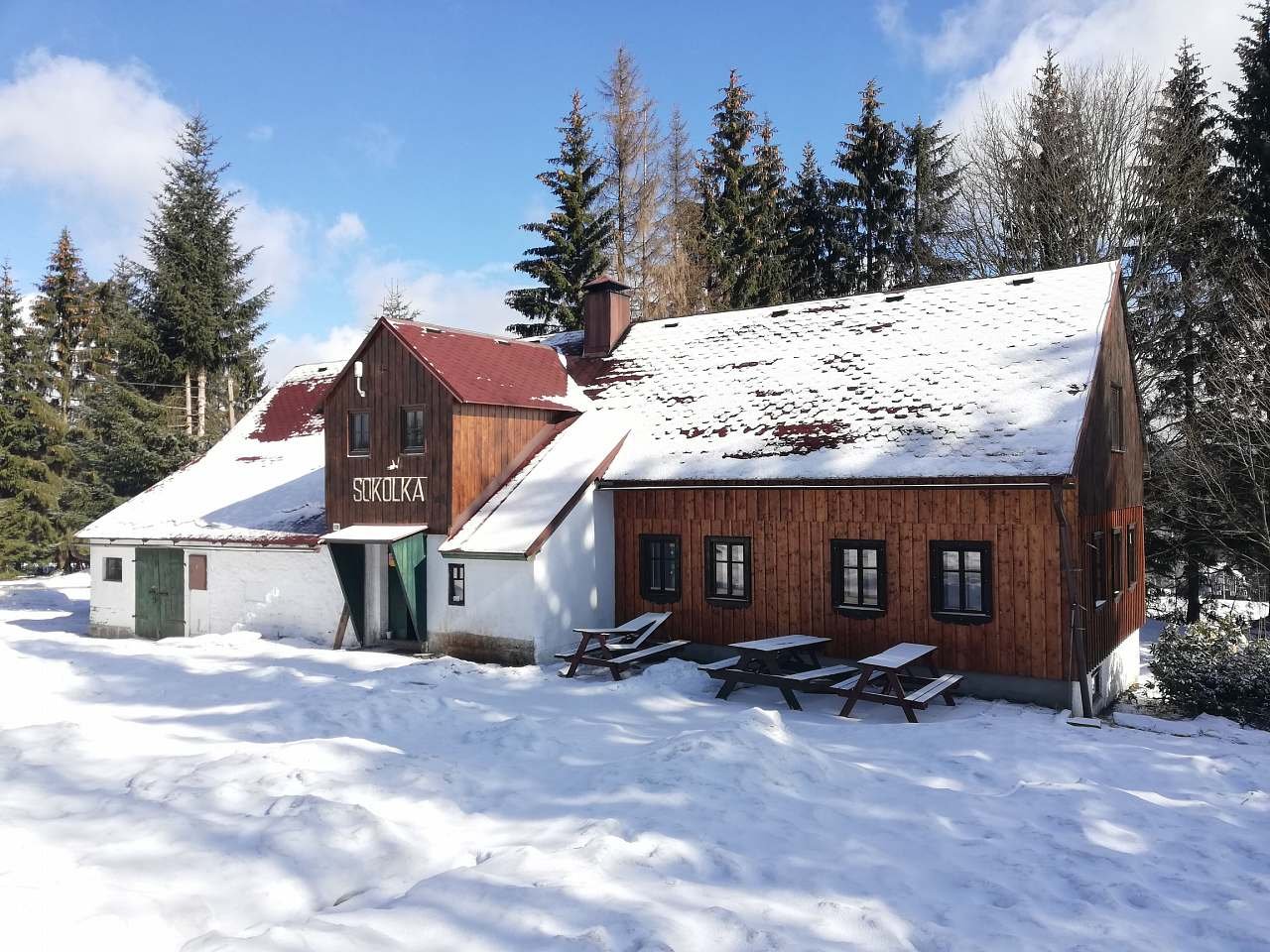 Chata Sokolka - Hrabětice - Ještědský hřbet