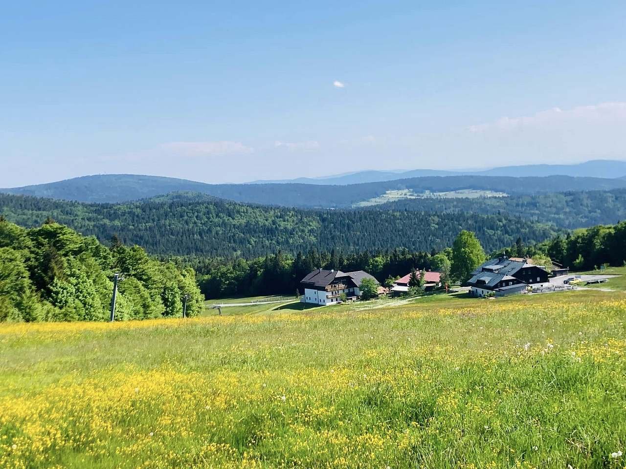 Almberg, modrá sjezdovka