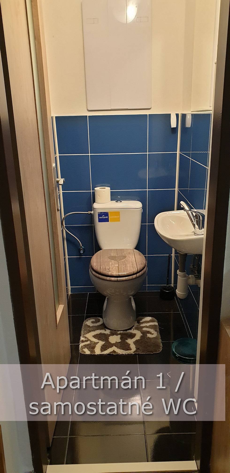 Apartmán 1 - oddělené WC