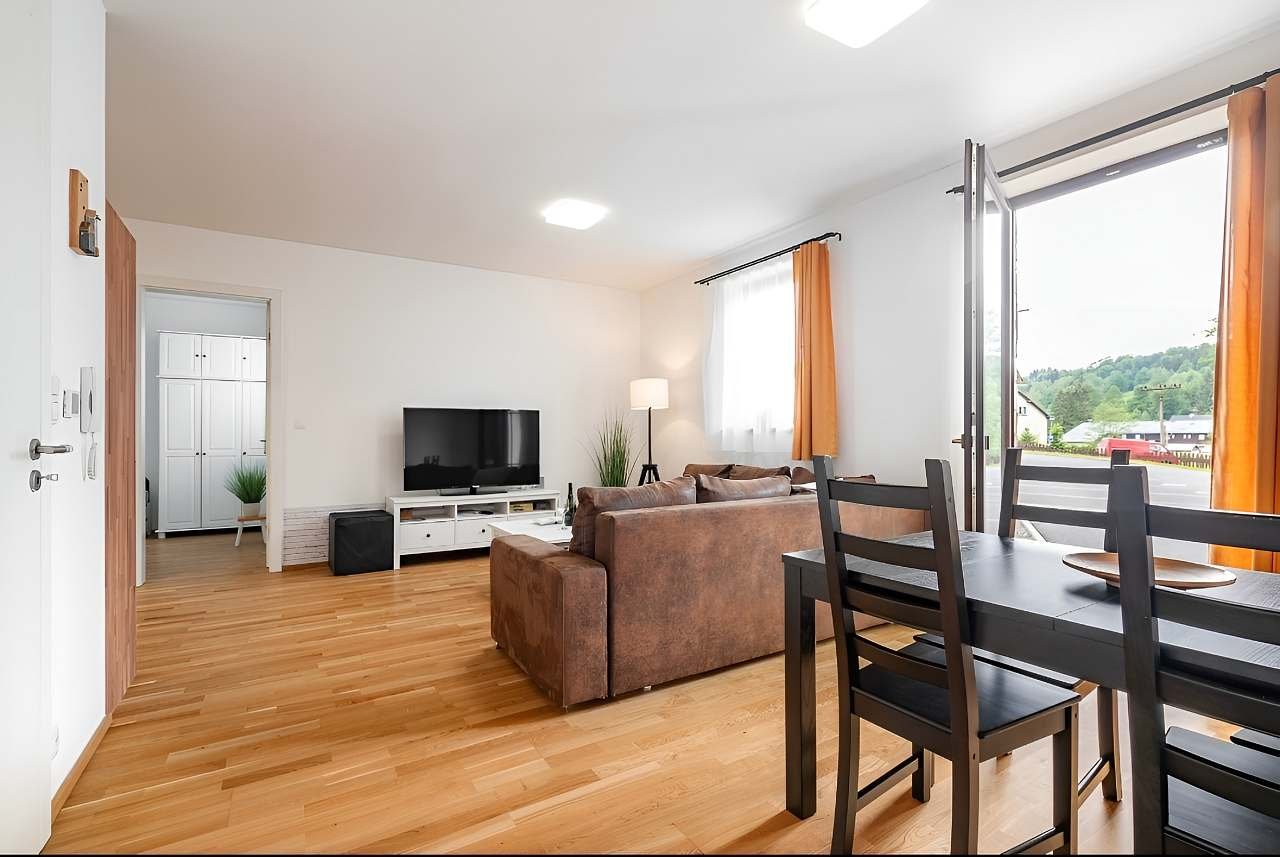 Apartmán Horalka, obývací pokoj