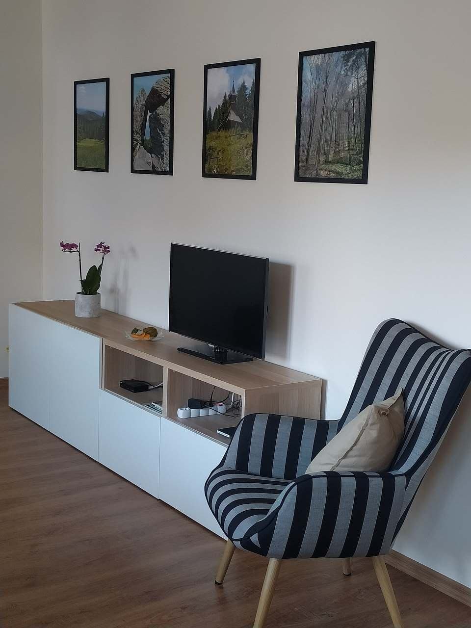 Apartmán Karlovice - obytná místnost