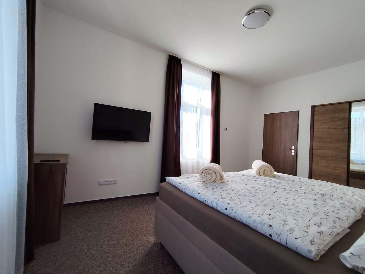Apartmán u lázní, ložnice