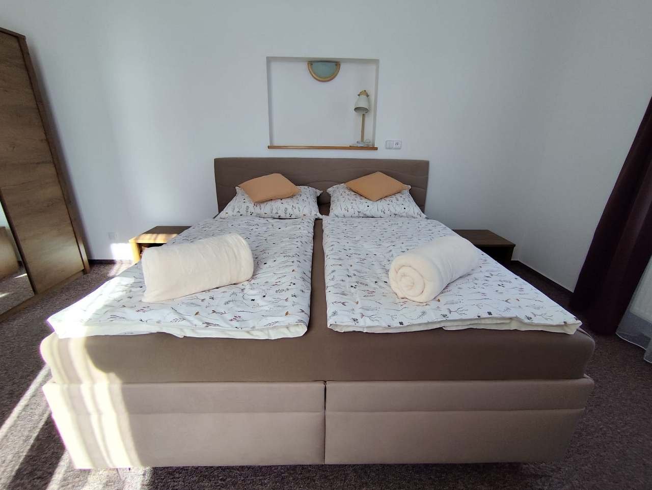 Apartmán u lázní, ložnice