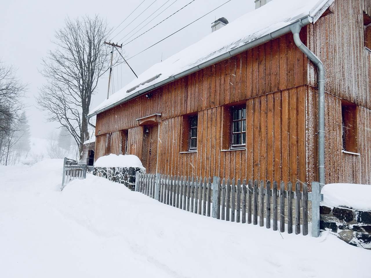 Bludenská chata Pernink - zima 2015