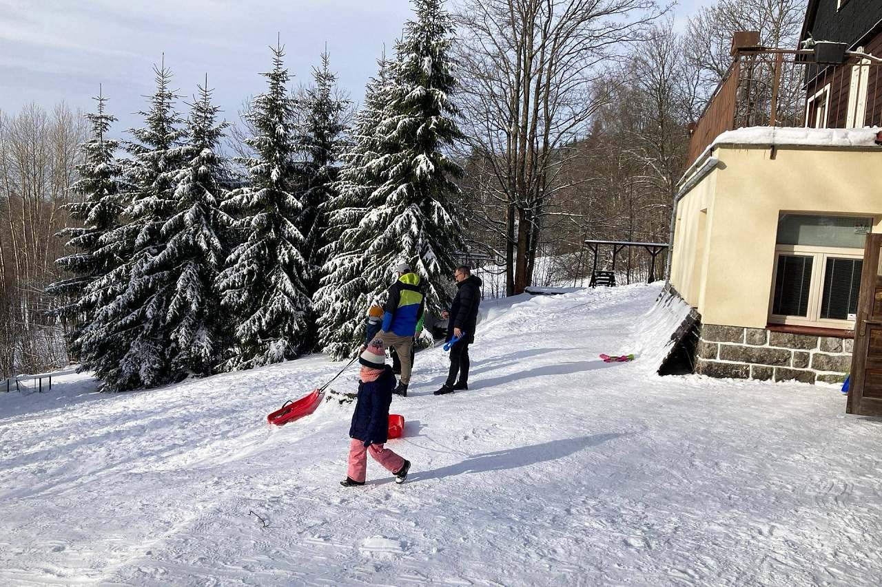 bobování pod chalupou