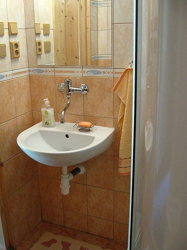 Bungalov Bela Zlaté Hory - koupelna /sprchový kout umyvadlo wc/ + 1x wc separe