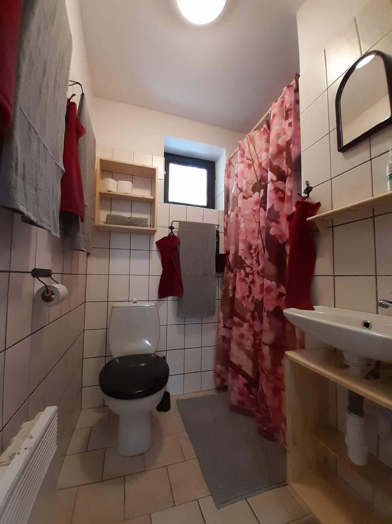 Chata č. 2 - koupelna se sprchovým koutem, wc