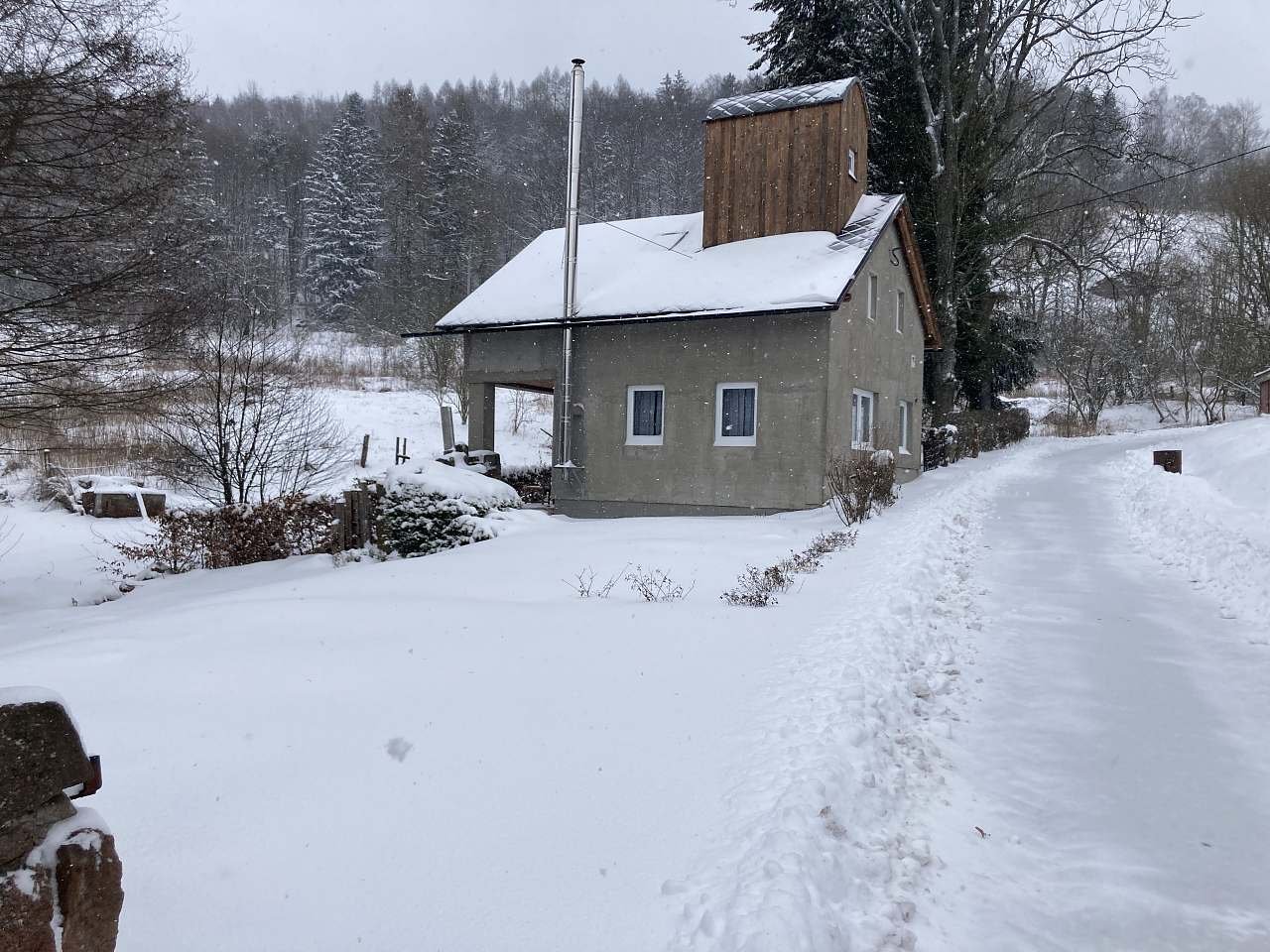 Chata Klopenka v zimě