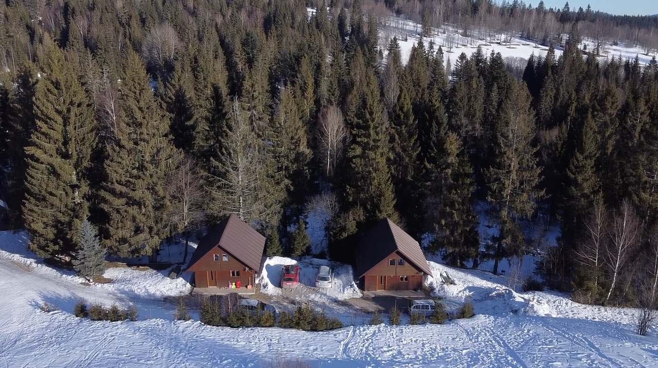 Chatky Ski Grúniky ubytování Oravské Beskydy