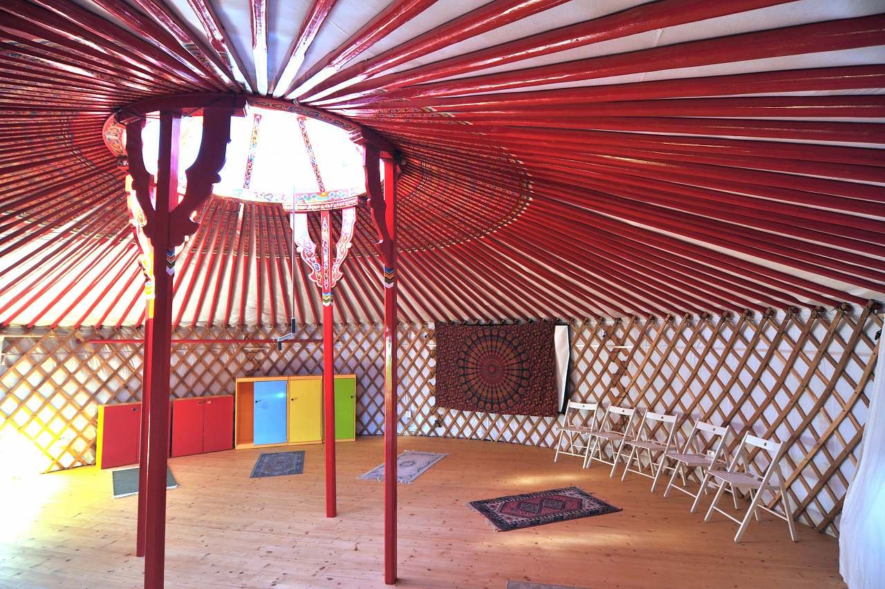 Královská jurta - interiér