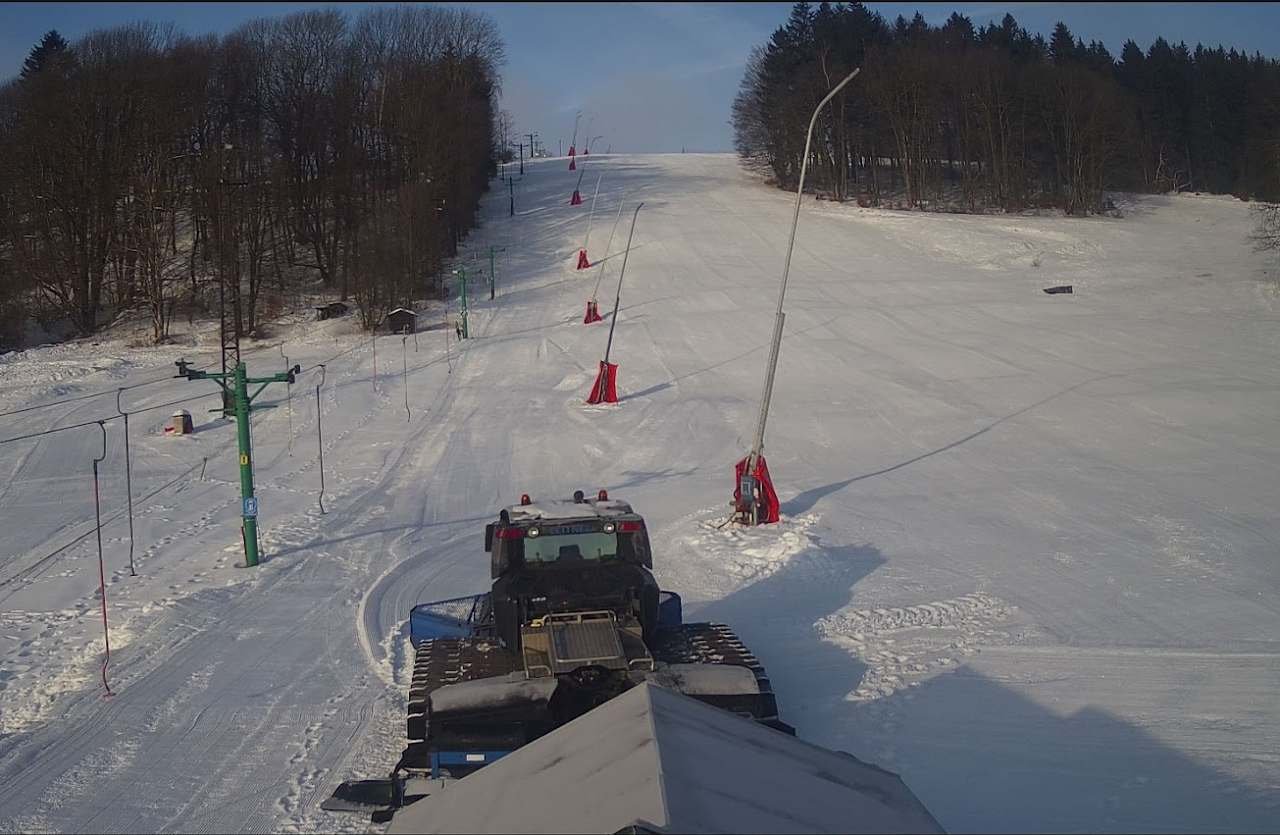 Lyžařský vlek v Polevsku (3km od chalupy)