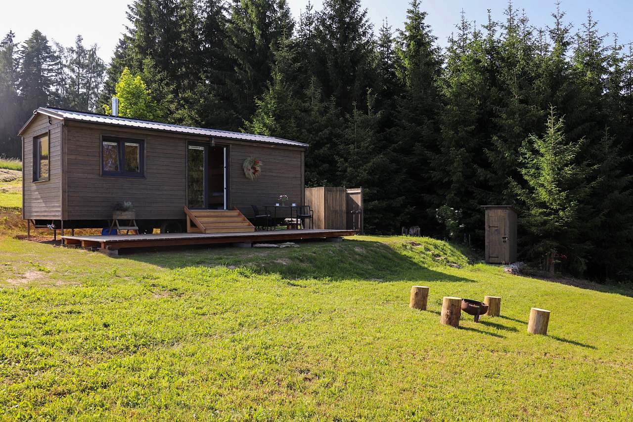 Maringotka U Skalek glamping na samotě