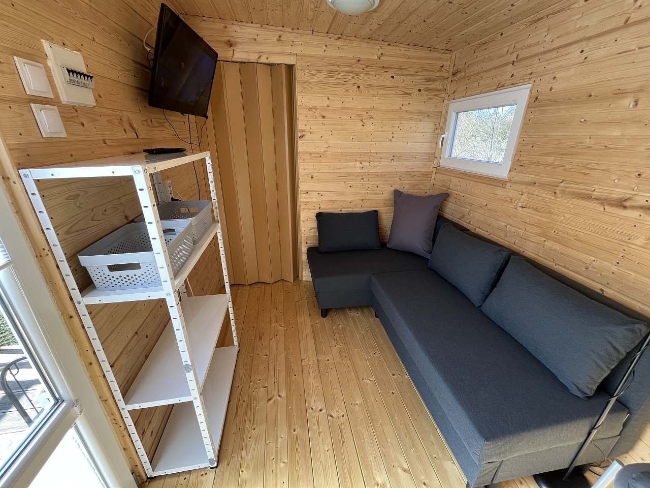 Obývací část maringotky