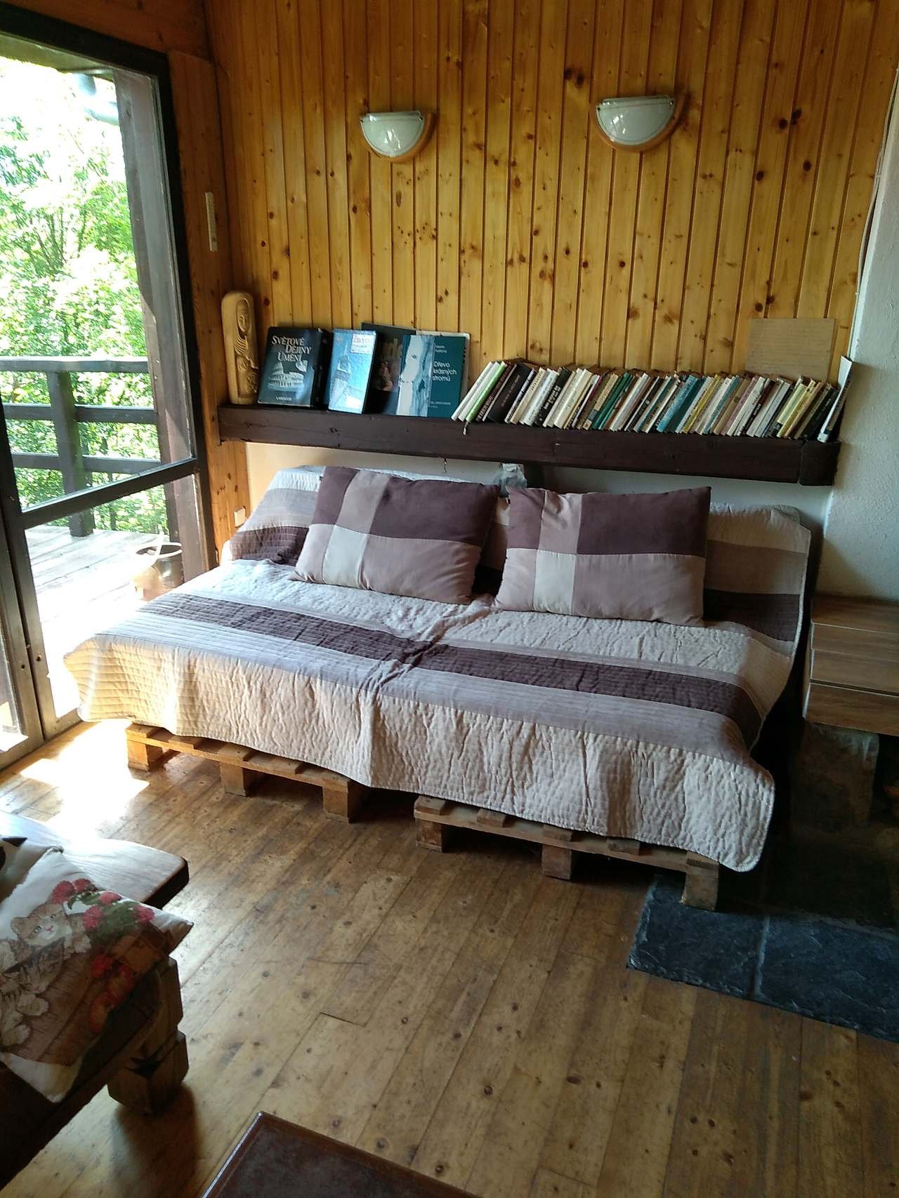 obývací pokoj s terasou
