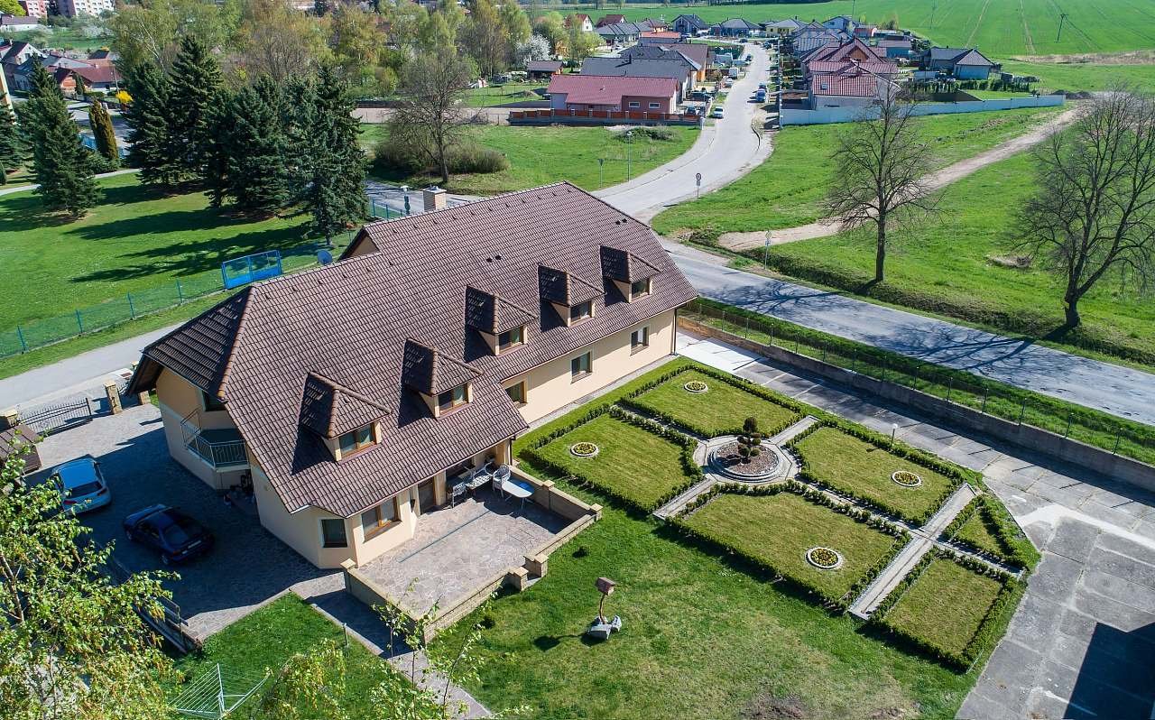 Pension Mijami - pohled z dronu