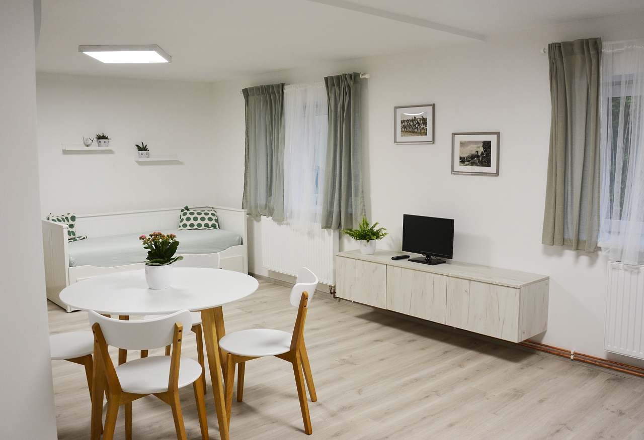 Pohled do našeho apartmánu
