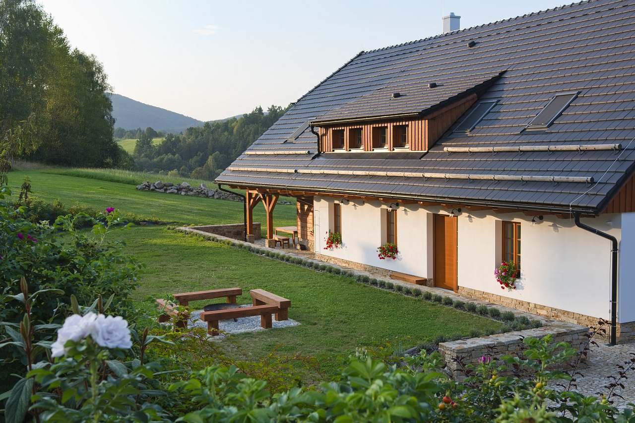 Pohled na Chalupu Pod Šerovnou