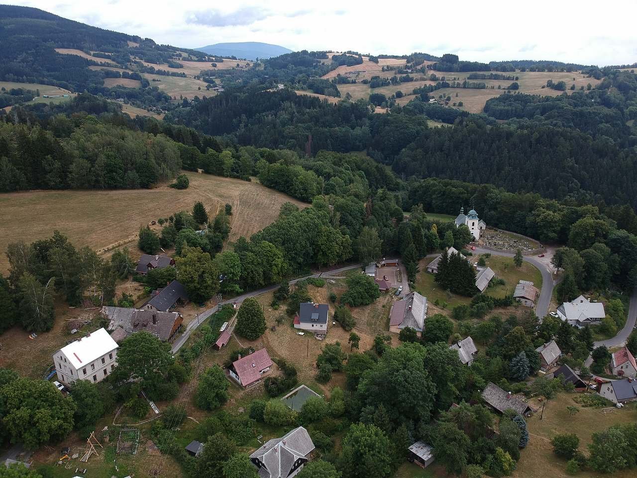 Pohled na okolí Horních Štěpanic