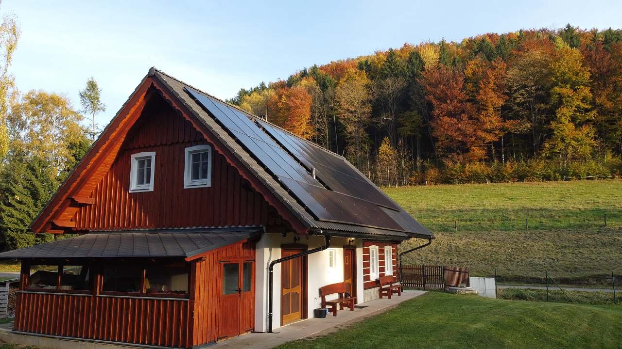 Pohled na západ z dronu