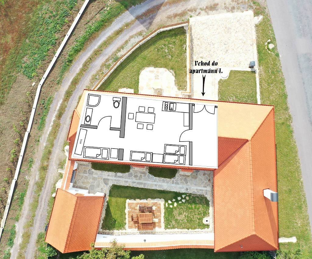 Půdorys apartmánu 1