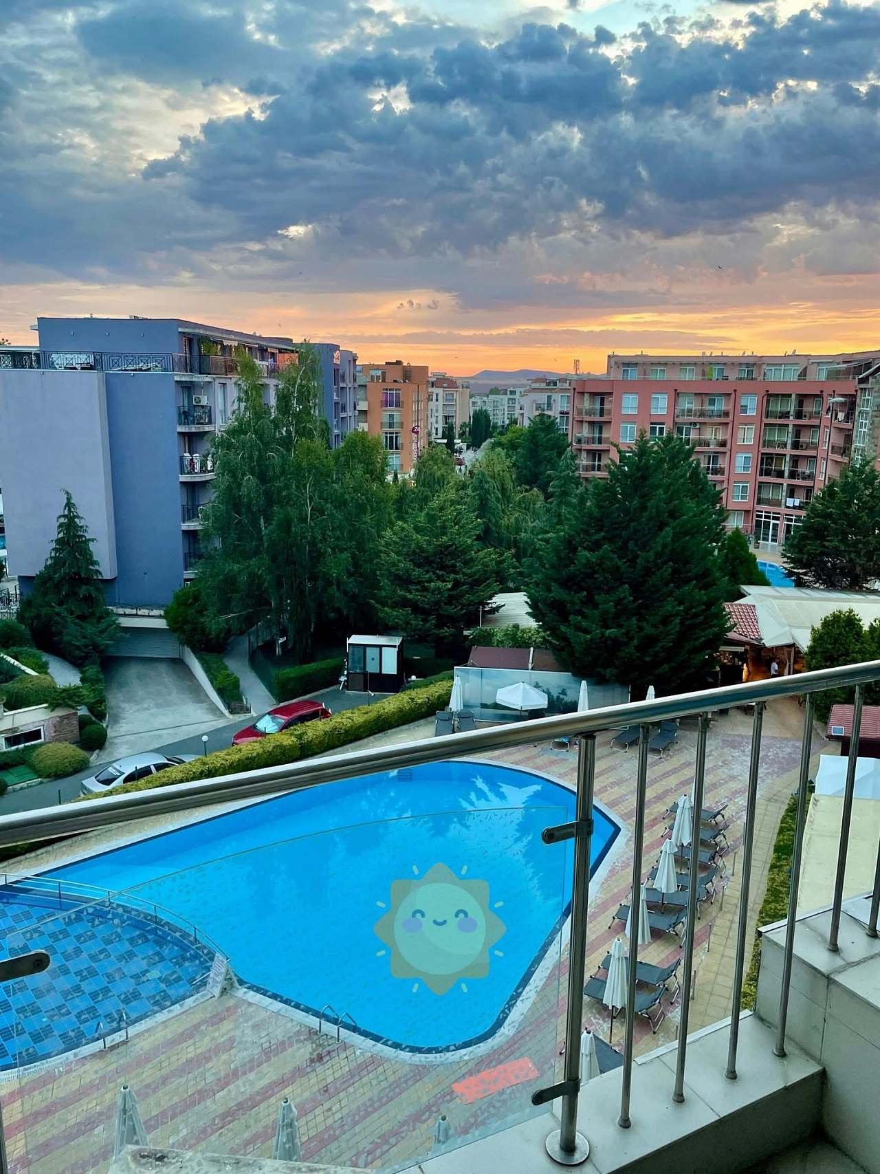 Rainbow Holiday Complex - výhled z balkonu