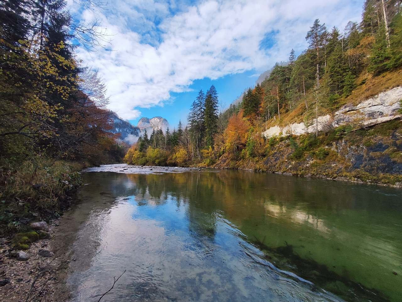 řeka Salza u chalupy