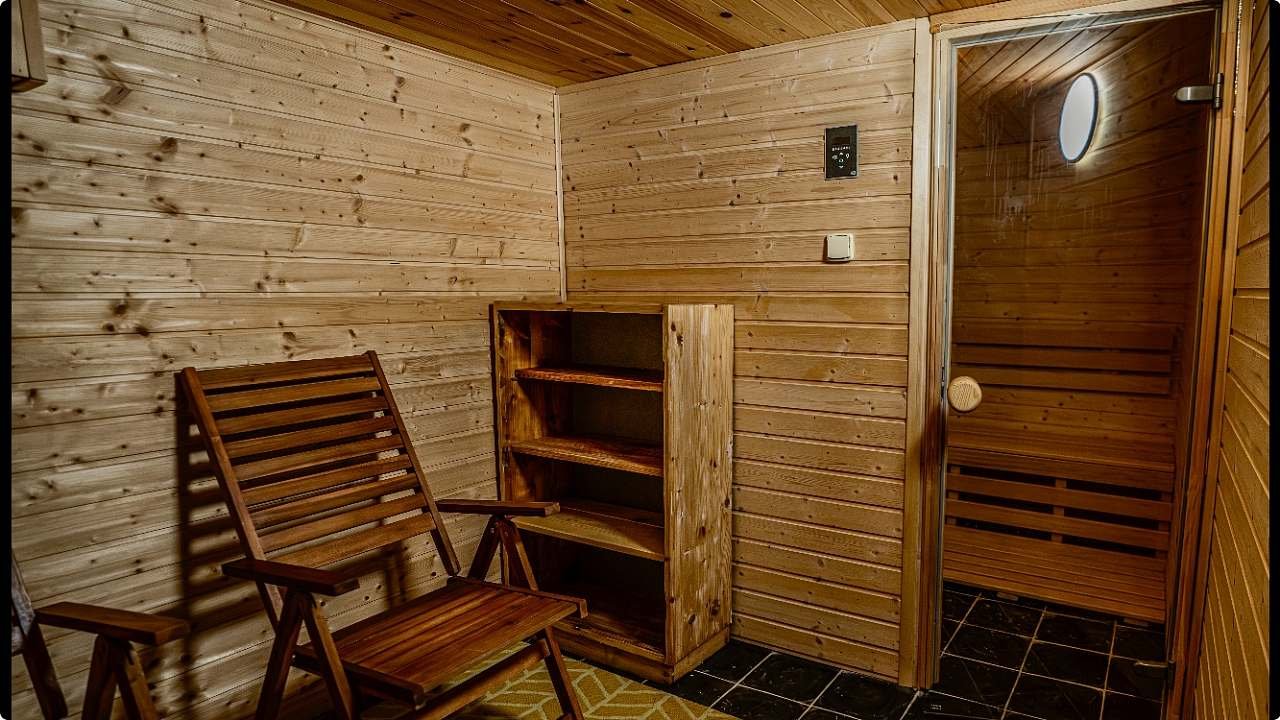 Sauna+ochlazovací bazének