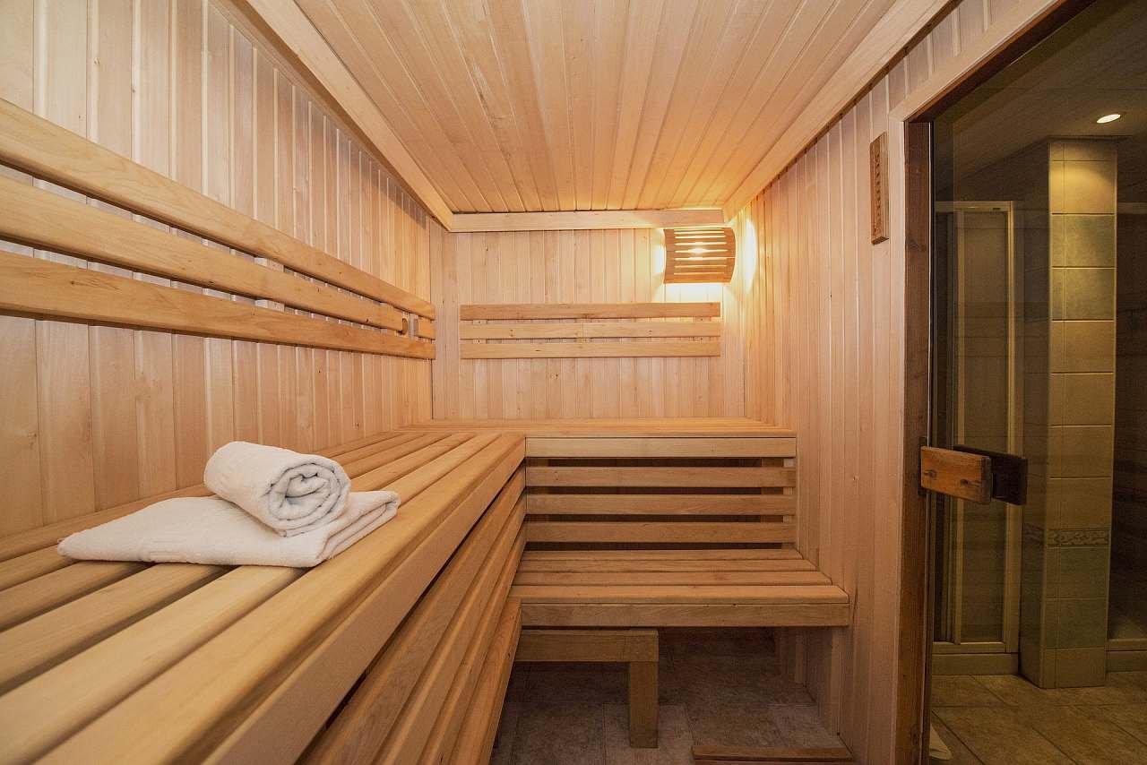 Sauna přilehlého hotelu
