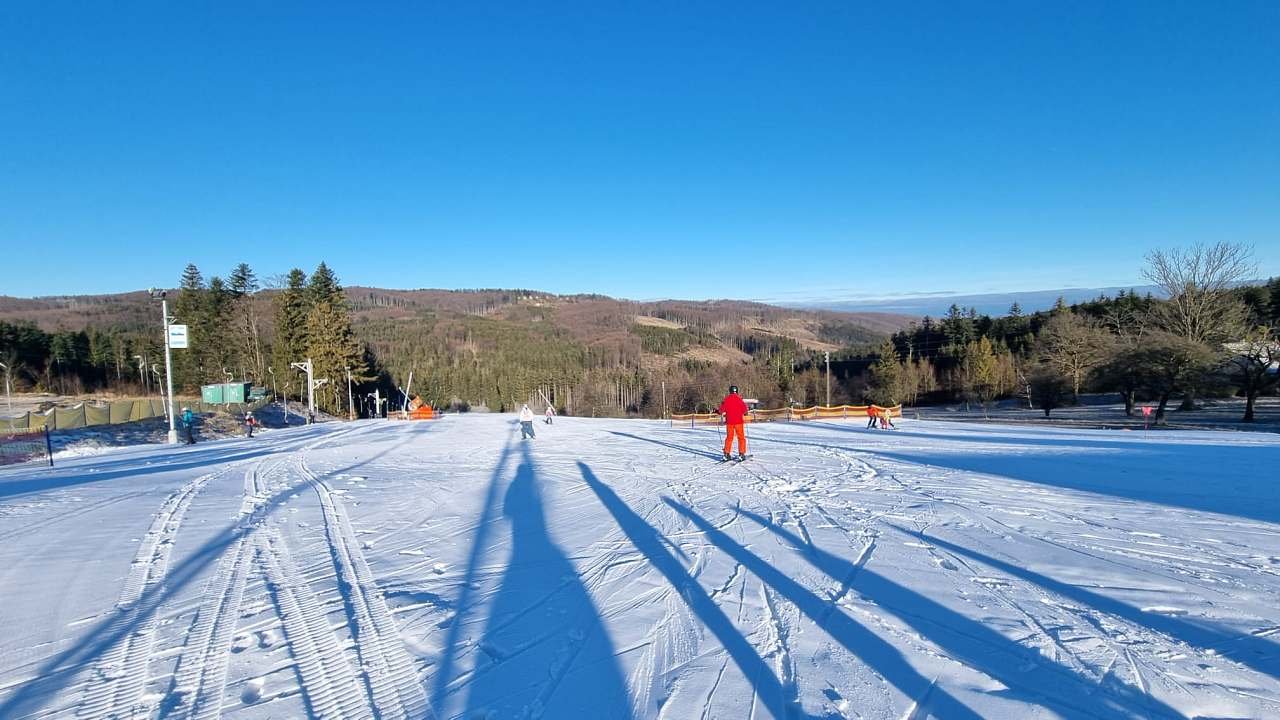 Ski areál Troják únor 2025