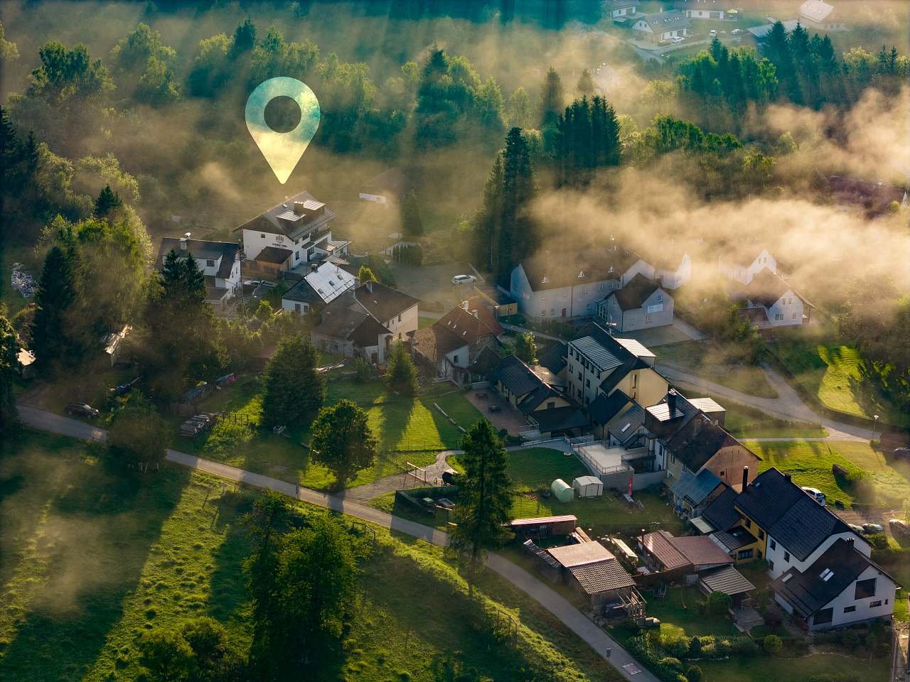 Umístění v blízkosti lesa a turistických tras