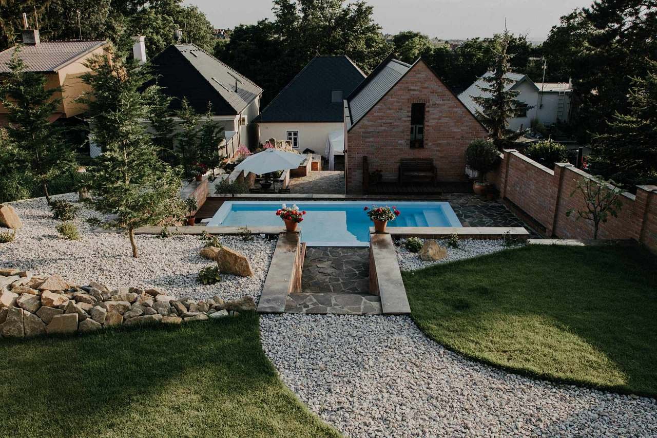 Vinařský dům Uherské Hradiště - Mařatice Zahrada s venkovním bazénem